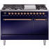 Ilve Nostalgie II Collection UP48FQNMPMBPLP - 48 Inch Freestanding Dual Fuel Range in Front View