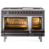 Ilve Nostalgie II Collection UP48FQNMPMGBLP - 48 Inch Freestanding Dual Fuel Range in Opened View