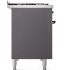 Ilve Nostalgie II Collection UP48FQNMPMGBLP - 48 Inch Freestanding Dual Fuel Range in Right Side View