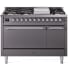 Ilve Nostalgie II Collection UP48FQNMPMGCLP - 48 Inch Freestanding Dual Fuel Range in Front View