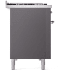Ilve Nostalgie II Collection UP48FQNMPMGCLP - 48 Inch Freestanding Dual Fuel Range in Right Side View