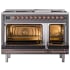 Ilve Nostalgie II Collection UP48FQNMPMGPLP - 48 Inch Freestanding Dual Fuel Range in Opened View
