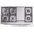 Ilve Nostalgie II Collection UP48FQNMPRACLP - 48 Inch Freestanding Dual Fuel Range in Cooktop View