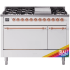 Ilve Nostalgie II Collection UP48FQNMPRAPLP - 48 Inch Freestanding Dual Fuel Range in Front View