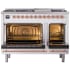 Ilve Nostalgie II Collection UP48FQNMPRAPLP - 48 Inch Freestanding Dual Fuel Range in Opened View