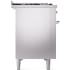 Ilve Nostalgie II Collection UP48FQNMPSSCLP - 48 Inch Freestanding Dual Fuel Range in Right Side View