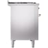 Ilve Nostalgie II Collection UP48FQNMPSSPLP - 48 Inch Freestanding Dual Fuel Range in Right Side View