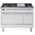 Ilve Nostalgie II Collection UP48FQNMPWHCLP - 48 Inch Freestanding Dual Fuel Range in Front View