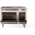 Ilve Nostalgie II Collection UP48FSNMPAWBLP - 48 Inch Freestanding Dual Fuel Range in Opened View
