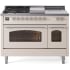 Ilve Nostalgie II Collection UP48FSNMPAWCLP - 48 Inch Freestanding Dual Fuel Range in Front View