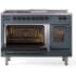 Ilve Nostalgie II Collection UP48FSNMPBGBLP - 48 Inch Freestanding Dual Fuel Range in Opened View