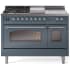 Ilve Nostalgie II Collection UP48FSNMPBGCLP - 48 Inch Freestanding Dual Fuel Range in Front View