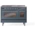 Ilve Nostalgie II Collection UP48FSNMPBGCLP - 48 Inch Freestanding Dual Fuel Range in Front View