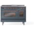 Ilve Nostalgie II Collection UP48FSNMPBGP - 48 Inch Freestanding Dual Fuel Range in Front View