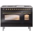 Ilve Nostalgie II Collection UP48FSNMPBKGLP - 48 Inch Freestanding Dual Fuel Range