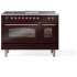 Ilve Nostalgie II Collection UP48FSNMPBUPLP - 48 Inch Freestanding Dual Fuel Range in Front View