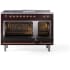 Ilve Nostalgie II Collection UP48FSNMPBUPLP - 48 Inch Freestanding Dual Fuel Range in Opened View