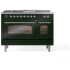 Ilve Nostalgie II Collection UP48FSNMPEGCLP - 48 Inch Freestanding Dual Fuel Range in Front View