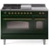 Ilve Nostalgie II Collection UP48FSNMPEGGLP - 48 Inch Freestanding Dual Fuel Range in Front View