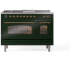 Ilve Nostalgie II Collection UP48FSNMPEGGLP - 48 Inch Freestanding Dual Fuel Range in Front View