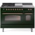 Ilve Nostalgie II Collection UP48FSNMPEGPLP - 48 Inch Freestanding Dual Fuel Range in Front View