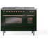 Ilve Nostalgie II Collection UP48FSNMPEGPLP - 48 Inch Freestanding Dual Fuel Range in Front View