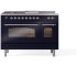 Ilve Nostalgie II Collection UP48FSNMPMBCLP - 48 Inch Freestanding Dual Fuel Range in Front View