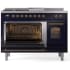 Ilve Nostalgie II Collection UP48FSNMPMBGLP - 48 Inch Freestanding Dual Fuel Range in Opened View