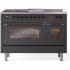 Ilve Nostalgie II Collection UP48FSNMPMGBLP - 48 Inch Freestanding Dual Fuel Range in Front View