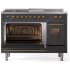 Ilve Nostalgie II Collection UP48FSNMPMGGLP - 48 Inch Freestanding Dual Fuel Range in Opened View