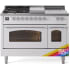 Ilve Nostalgie II Collection UP48FSNMPRACLP - 48 Inch Freestanding Dual Fuel Range in Front View