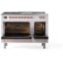 Ilve Nostalgie II Collection UP48FSNMPRAPLP - 48 Inch Freestanding Dual Fuel Range in Opened View