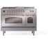 Ilve Nostalgie II Collection UP48FSNMPSSP - 48 Inch Freestanding Dual Fuel Range in Front View