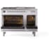 Ilve Nostalgie II Collection UP48FSNMPWHCLP - 48 Inch Freestanding Dual Fuel Range in Opened View