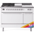 Ilve Professional Plus II UP48FSQMPRALP - 48 Inch Freestanding Dual Fuel Range in Front View