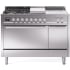Ilve Professional Plus II UP48FSQMPSS - 48 Inch Freestanding Dual Fuel Range in Front View