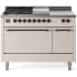 Ilve Nostalgie II Collection UP48FSQNMPAWBLP - 48 Inch Freestanding Dual Fuel Range in Front View