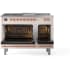 Ilve Nostalgie II Collection UP48FSQNMPAWPLP - 48 Inch Freestanding Dual Fuel Range in Opened View