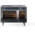 Ilve Nostalgie II Collection UP48FSQNMPBGBLP - 48 Inch Freestanding Dual Fuel Range in Opened View