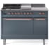 Ilve Nostalgie II Collection UP48FSQNMPBGP - 48 Inch Freestanding Dual Fuel Range in Front View