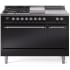 Ilve Nostalgie II Collection UP48FSQNMPBKCLP - 48 Inch Freestanding Dual Fuel Range in Front View