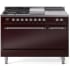 Ilve Nostalgie II Collection UP48FSQNMPBUCLP - 48 Inch Freestanding Dual Fuel Range in Front View
