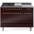 Ilve Nostalgie II Collection UP48FSQNMPBUGLP - 48 Inch Freestanding Dual Fuel Range in Front View