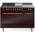 Ilve Nostalgie II Collection UP48FSQNMPBUPLP - 48 Inch Freestanding Dual Fuel Range in Front View
