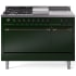 Ilve Nostalgie II Collection UP48FSQNMPEGBLP - 48 Inch Freestanding Dual Fuel Range in Front View