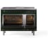 Ilve Nostalgie II Collection UP48FSQNMPEGBLP - 48 Inch Freestanding Dual Fuel Range in Opened View