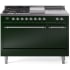 Ilve Nostalgie II Collection UP48FSQNMPEGCLP - 48 Inch Freestanding Dual Fuel Range in Front View