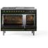 Ilve Nostalgie II Collection UP48FSQNMPEGGLP - 48 Inch Freestanding Dual Fuel Range in Opened View