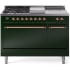 Ilve Nostalgie II Collection UP48FSQNMPEGPLP - 48 Inch Freestanding Dual Fuel Range in Front View