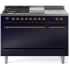 Ilve Nostalgie II Collection UP48FSQNMPMBGLP - 48 Inch Freestanding Dual Fuel Range in Front View